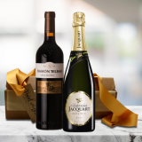 champagne and rioja wine gift