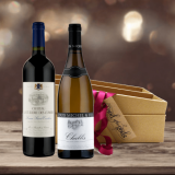 french red and white wine gift