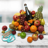 Fresh Fruit Basket with Prosecco