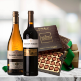 gourmet wines and truffles gift set