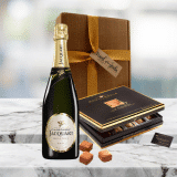 champagne and chocolate truffles giftbox