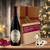 mince pies and red wine hamper