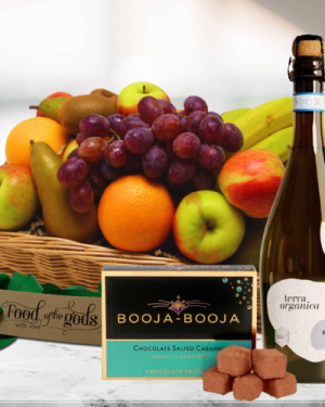 Organic Fruit Basket with Vegan Prosecco & Truffles