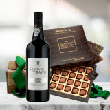 port and chocolate truffles gift box